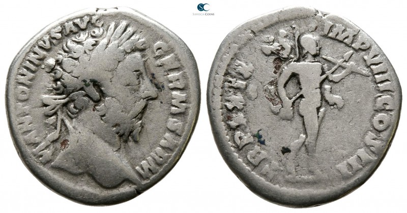 Marcus Aurelius AD 161-180. Rome
Denarius AR

18 mm., 2.99 g.



nearly v...