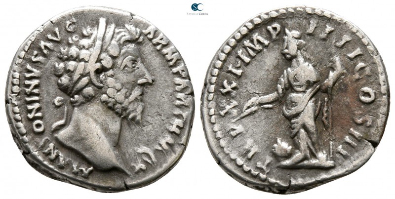 Marcus Aurelius AD 161-180. Rome
Denarius AR

18 mm., 3.43 g.



very fin...