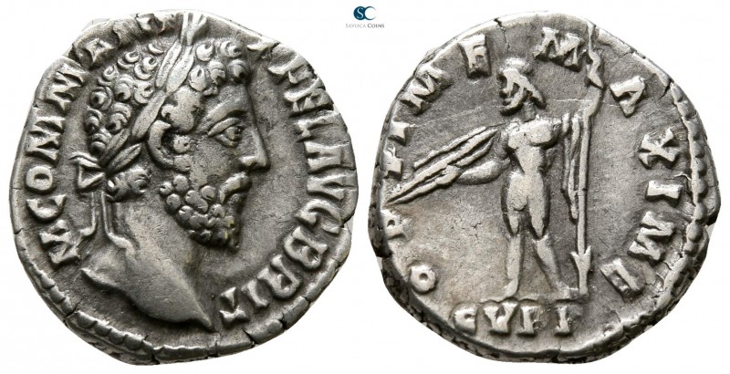 Commodus AD 180-192. Rome
Denarius AR

17 mm., 3.06 g.



very fine