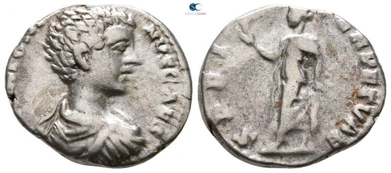 Caracalla, as Caesar AD 196-198. Rome
Denarius AR

17 mm., 2.96 g.



ver...