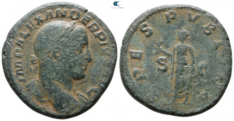 Severus Alexander AD 222-235. Rome
Sestertius Æ

31 mm., 19.34 g.



near...