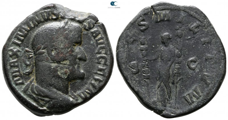 Maximinus I Thrax AD 235-238. Rome
Sestertius Æ

31 mm., 22.50 g.



near...
