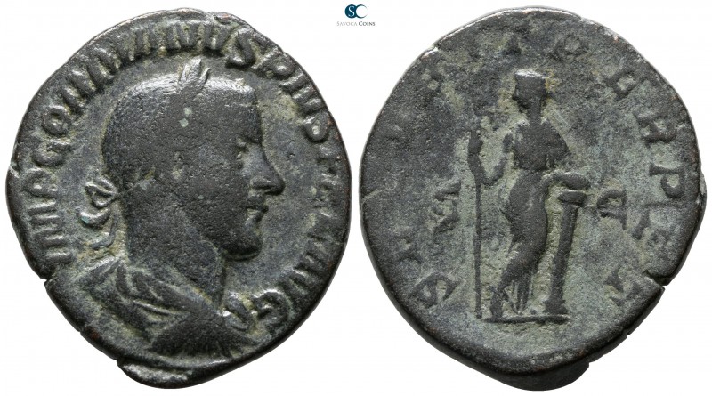 Gordian III. AD 238-244. Rome
Sestertius Æ

31 mm., 17.76 g.



nearly ve...
