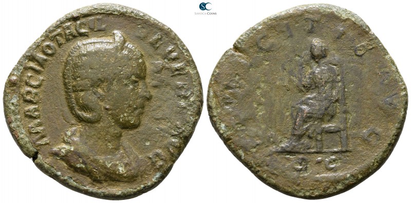 Otacilia Severa AD 244-249. Rome
Sestertius Æ

31 mm., 18.74 g.



nearly...