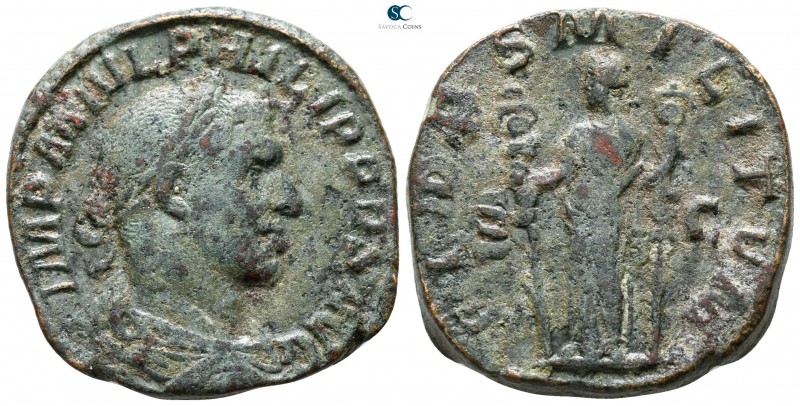 Philip I Arab AD 244-249. Rome
Sestertius Æ

29 mm., 19.77 g.



nearly v...