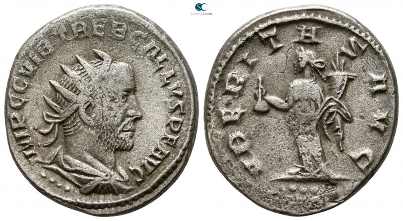 Trebonianus Gallus AD 251-253. Antioch
Antoninianus AR

22 mm., 5.42 g.


...