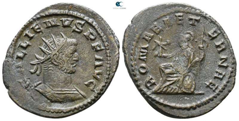 Gallienus AD 253-268. Antioch (?)
Antoninianus Billon

23 mm., 3.74 g.


...