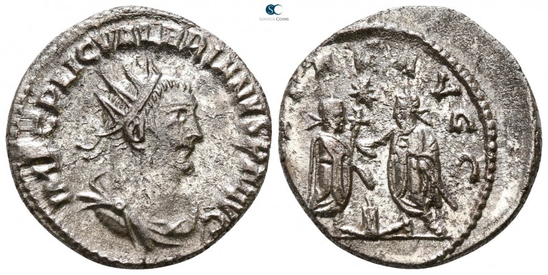 Valerian I AD 253-260. Samosata
Antoninianus Æ silvered

20 mm., 3.46 g.

...