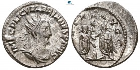 Valerian I AD 253-260. Samosata. Antoninianus Æ silvered
