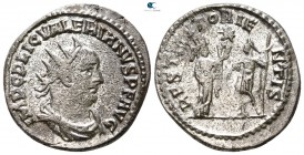 Valerian I AD 253-260. Samosata. Antoninianus Æ silvered