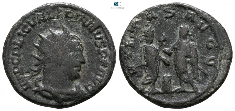 Valerian I AD 253-260. Samosata
Antoninianus Æ

21 mm., 3.81 g.



fine