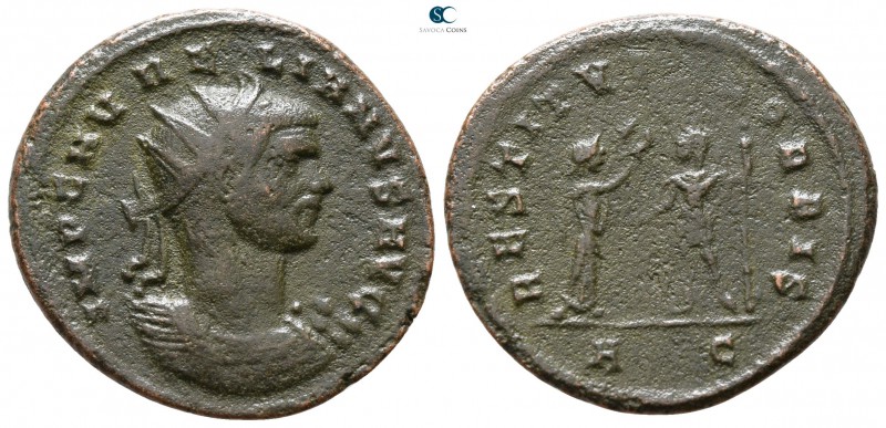 Aurelian AD 270-275. Cyzicus
Antoninianus Billon

23 mm., 3.84 g.



near...