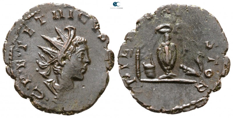 Tetricus II, as Caesar AD 273-274. Treveri
Antoninianus Æ

19 mm., 1.91 g.
...