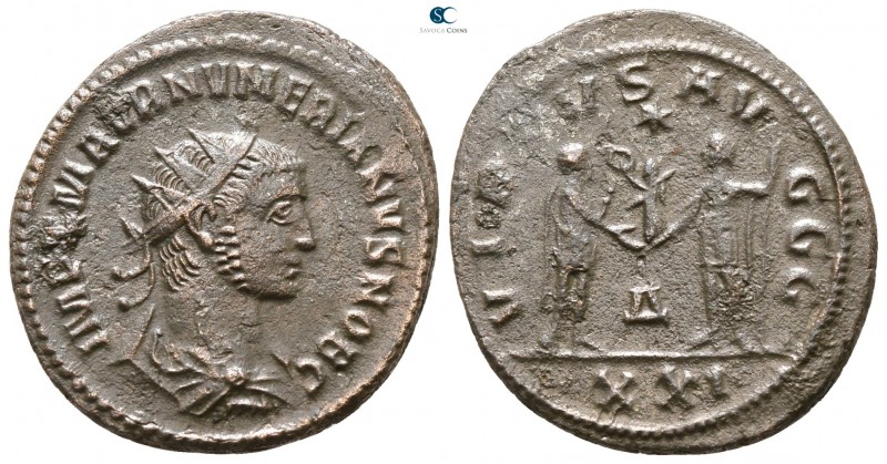 Numerian AD 283-284. Cyzicus
Antoninianus Æ silvered

22 mm., 3.92 g.



...