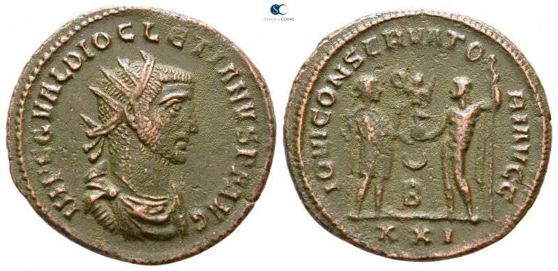 Diocletian AD 284-305. Antioch
Antoninianus Æ

21 mm., 3.79 g.



very fi...