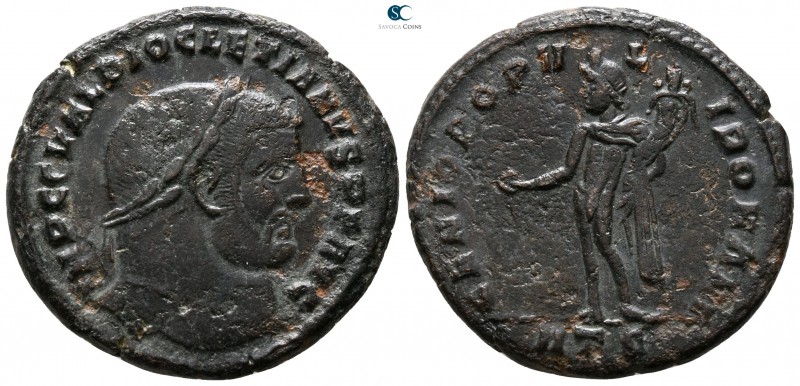 Diocletian AD 284-305. Heraclea
Follis Æ

29 mm., 11.36 g.



very fine