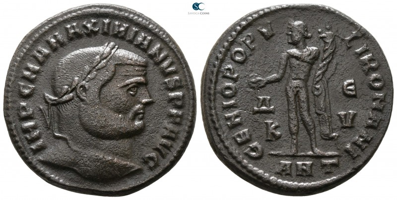 Maximianus Herculius AD 286-305. Antioch
Follis Æ

27 mm., 11.23 g.



ve...