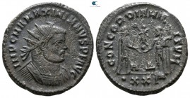 Maximianus Herculius AD 286-305. Heraclea. Radiatus Æ