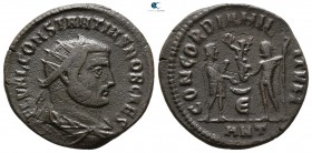 Constantius I Chlorus AD 305-306. Antioch. Radiatus Æ