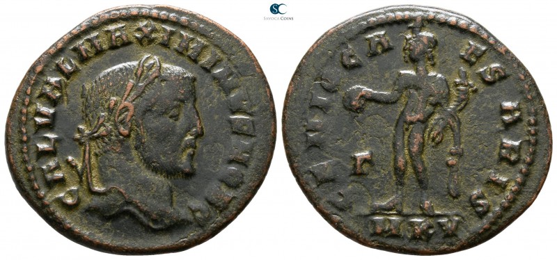 Galerius AD 305-311. Cyzicus
Follis Æ

27 mm., 6.16 g.



very fine