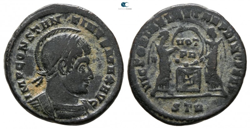 Constantine I the Great AD 306-337. Treveri
Follis Æ

17 mm., 2.38 g.



...