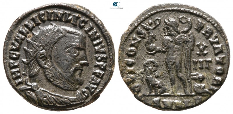 Licinius I AD 308-324. Alexandria
Follis Æ

18 mm., 3.52 g.



very fine