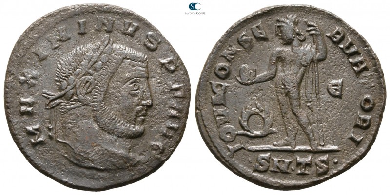 Maximinus II Daia AD 310-313. Thessaloniki
Follis Æ

24 mm., 4.82 g.



v...