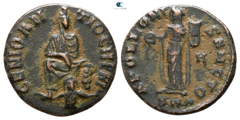 Time of Maximinus II AD 310-313. "Persecution" issue. Antioch
Follis Æ

14 mm...