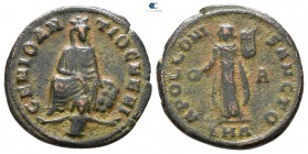 Time of Maximinus II circa AD 310-313. "Persecution" issue. Antioch. Follis Æ