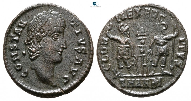 Constantius II AD 337-361. Antioch
Follis Æ

15 mm., 1.64 g.



very fine...