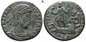 Constantius II AD 337-361. Aquileia. Follis Æ