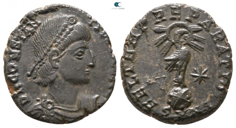Constantius II AD 337-361. Nicomedia
Follis Æ

16 mm., 2.62 g.



very fi...