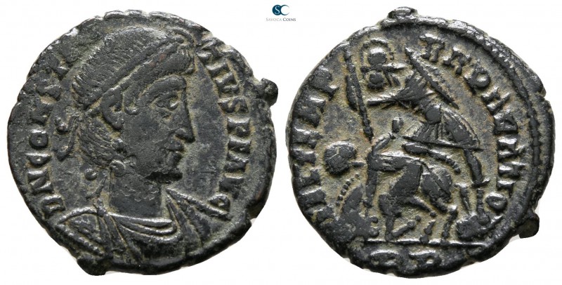 Constantius II AD 337-361. Rome
Follis Æ

18 mm., 2.83 g.



very fine