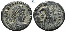Gratian AD 375-383. Siscia. Follis Æ