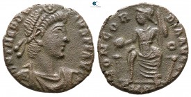 Theodosius I. AD 379-395. Constantinople (?). Follis Æ