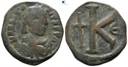 Anastasius I AD 491-518. Constantinople. Half follis Æ