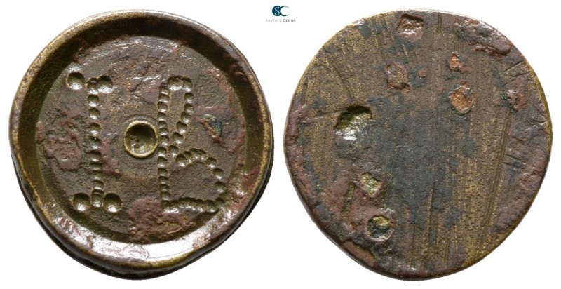 circa AD 500-700. Coin weight for a half nomisma or semissis. 
Uniface weight o...