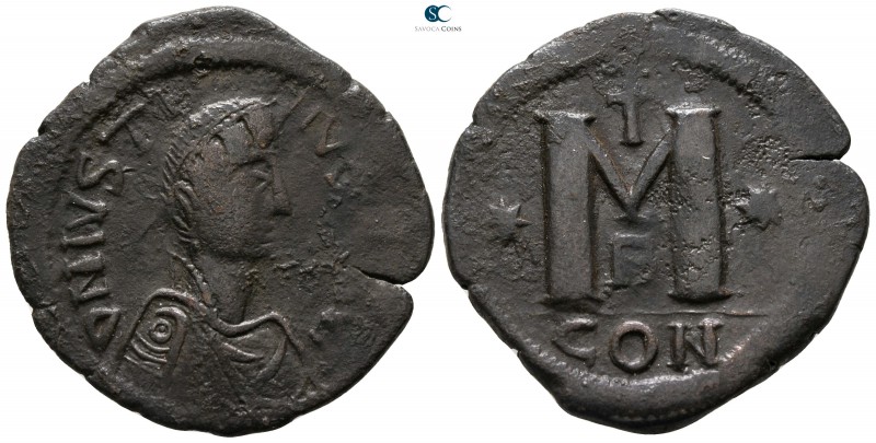 Justin I AD 518-527. Constantinople
Follis Æ

31 mm., 11.41 g.



very fi...