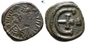 Justinian I. AD 527-565. Antioch. Pentanummium Æ