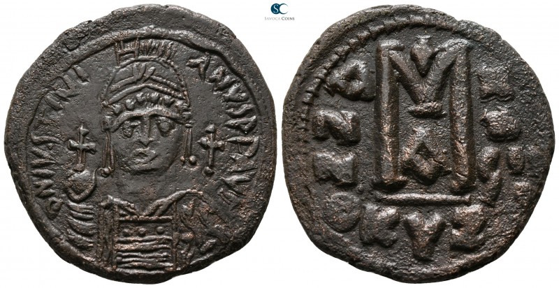 Justinian I. AD 527-565. Cyzicus
Follis Æ

33 mm., 17.52 g.



very fine