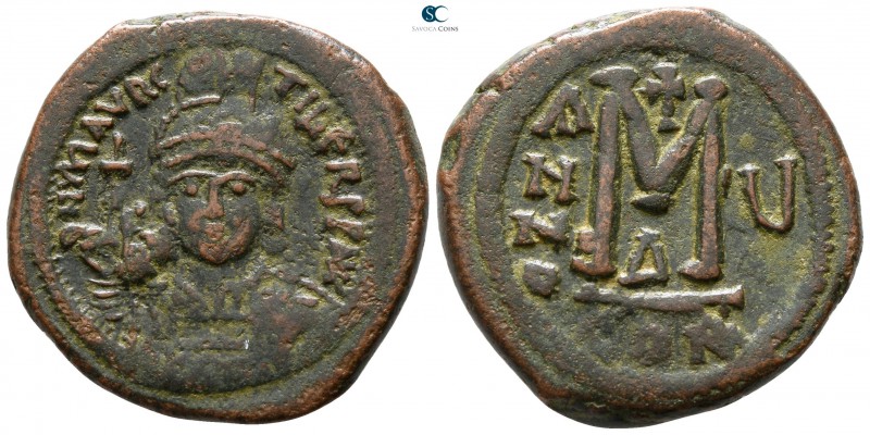 Maurice Tiberius AD 582-602. Constantinople
Follis Æ

28 mm., 12.28 g.


...