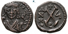 Maurice Tiberius AD 582-602. Or Tiberius II Constantine (AD 578-582). Theoupolis (Antioch). Decanummium Æ