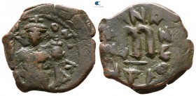 Constans II AD 641-668. Uncertain mint. Follis Æ