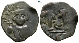 Constans II AD 641-668. Uncertain mint or Syracuse. Follis Æ