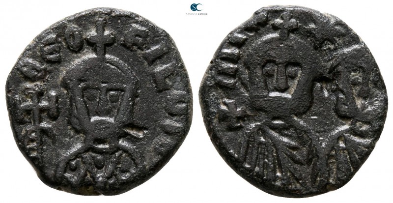 Theophilus with Michael III and Constantine AD 829-842. Syracuse
Follis Æ

16...