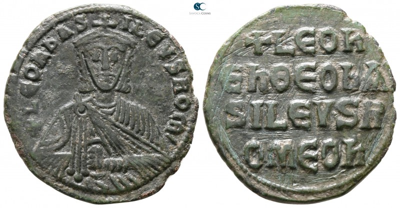 Leo VI the Wise. AD 886-912. Constantinople
Follis Æ

26 mm., 6.62 g.



...