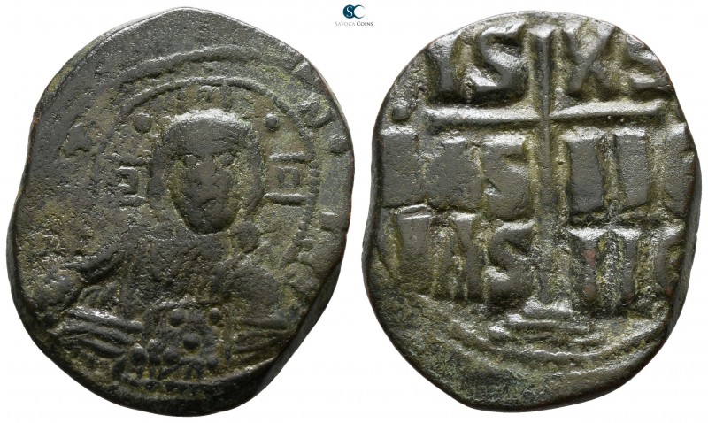 Romanus III Argyrus. AD 1028-1034. Constantinople
Anonymous follis Æ

28 mm.,...