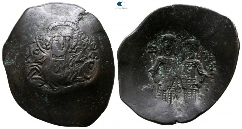 Alexius III Angelus-Comnenus AD 1195-1203. Constantinople
Trachy Æ

29 mm., 3...