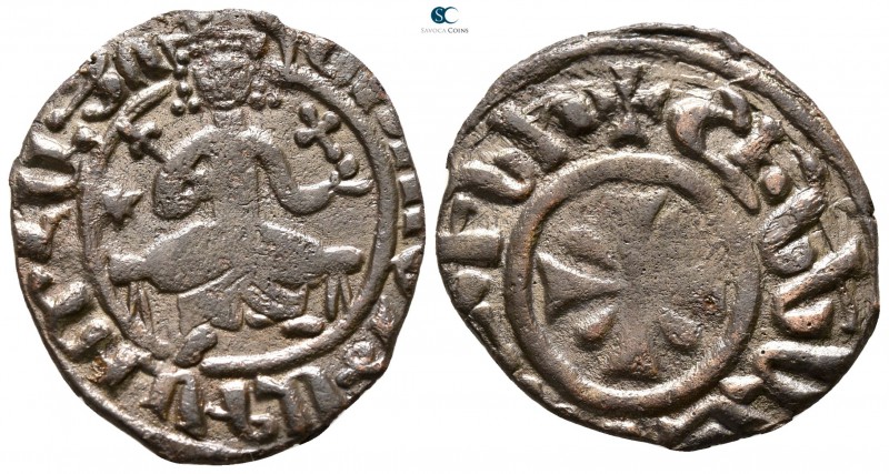 Levon III AD 1301-1307. Sis mint
Kardez Æ

23 mm., 3.17 g.



very fine