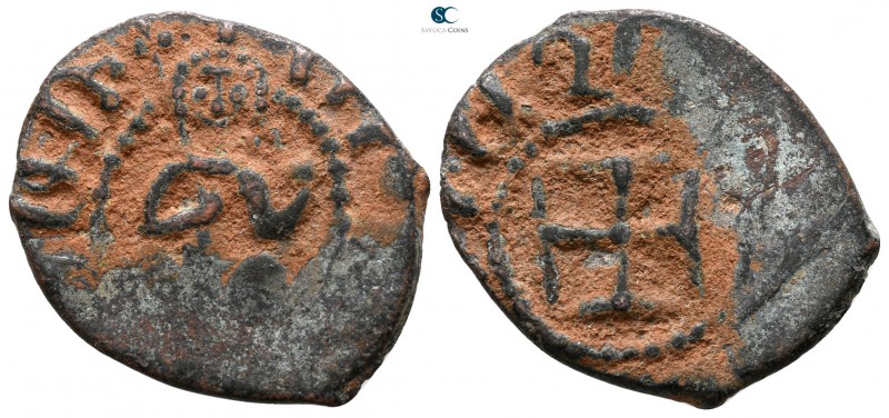 Levon IV AD 1320-1341. Sis mint
Pogh Æ

22 mm., 3.64 g.



nearly very fi...